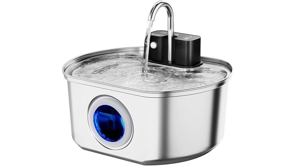 stainless steel battery fountain