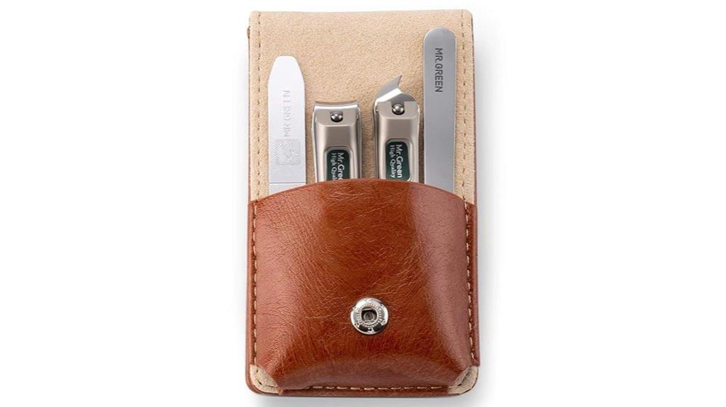 stainless steel grooming kit