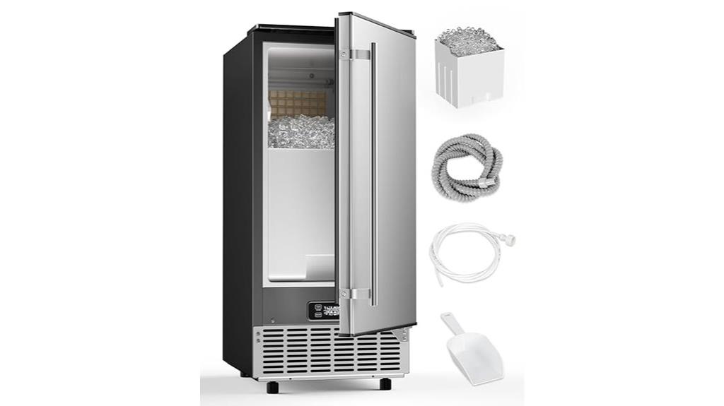 stainless steel ice maker