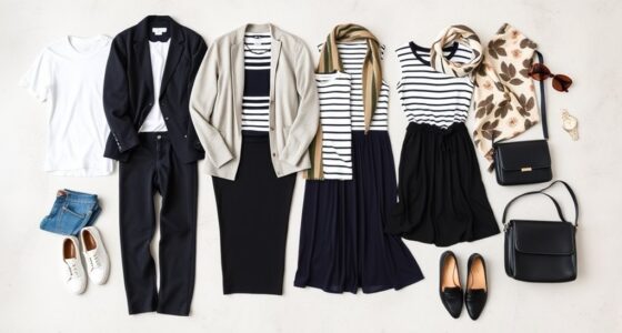 stylish compact travel wardrobe