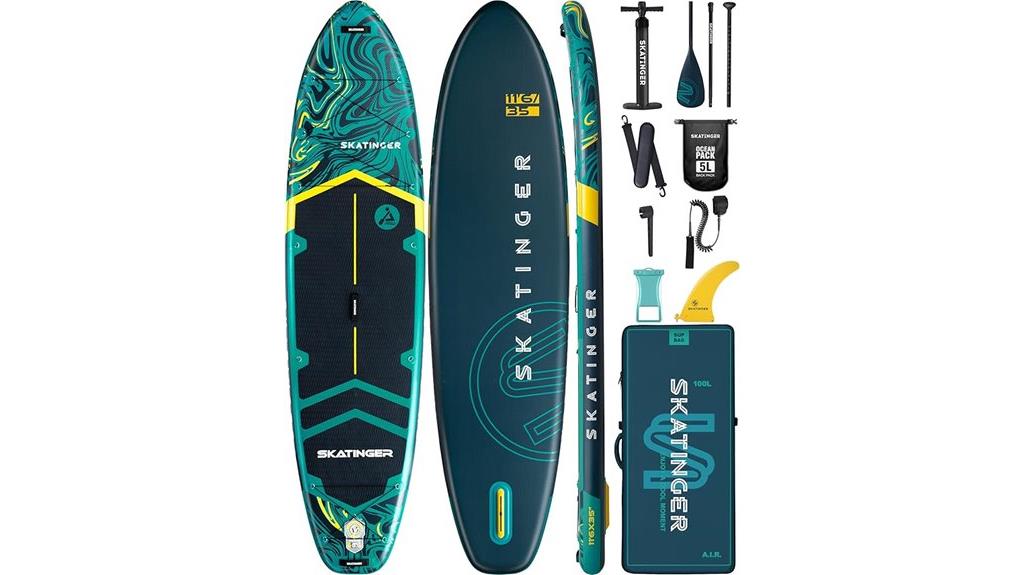 super wide inflatable paddleboard