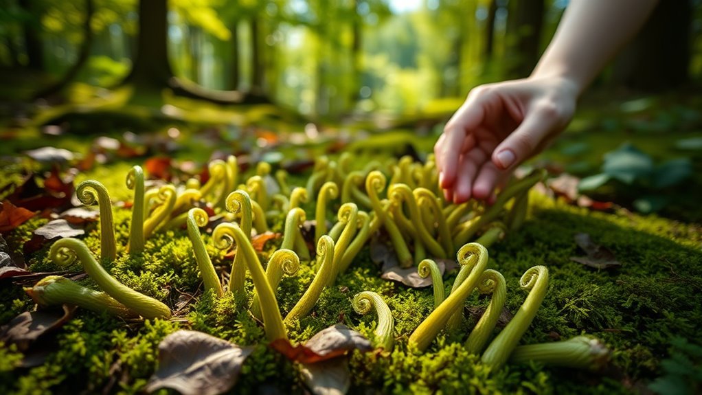 sustainable fiddlehead harvesting practices