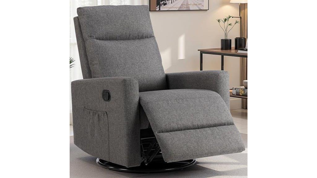 swivel rocking nursery chair