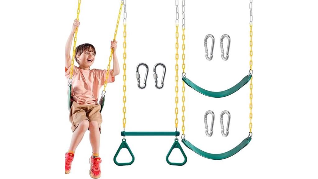 three piece swing set