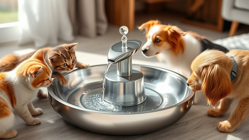 top automatic pet water fountains
