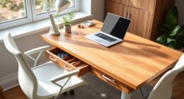 top cable managed sit stand desks