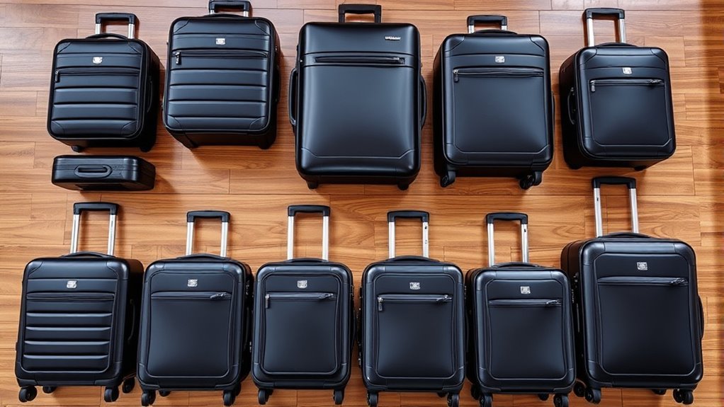 top premium expandable suitcase sets