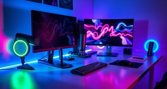 top rgb streaming desk lights
