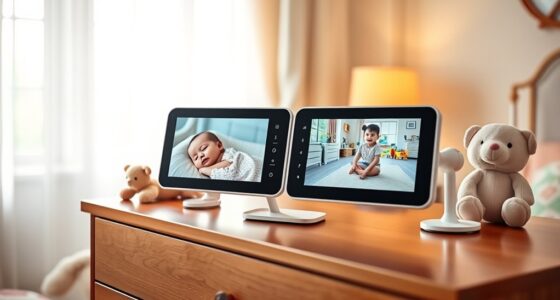 top split screen baby monitors