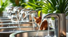 top stainless steel cat fountains