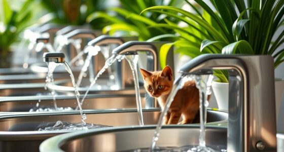 top stainless steel cat fountains