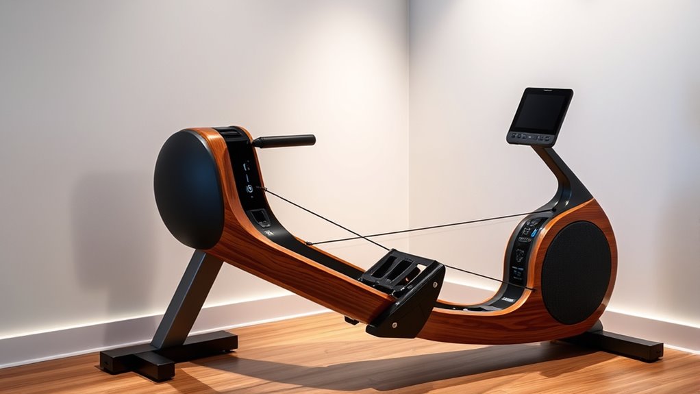 top water resisted rowing machines