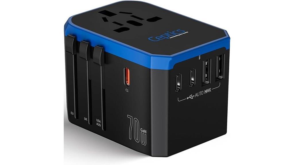 travel adapter with power output