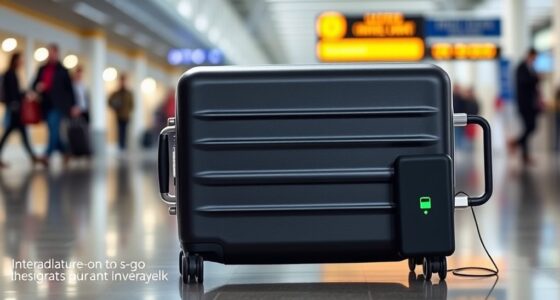 travel friendly luggage with charging