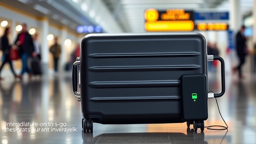 travel friendly luggage with charging