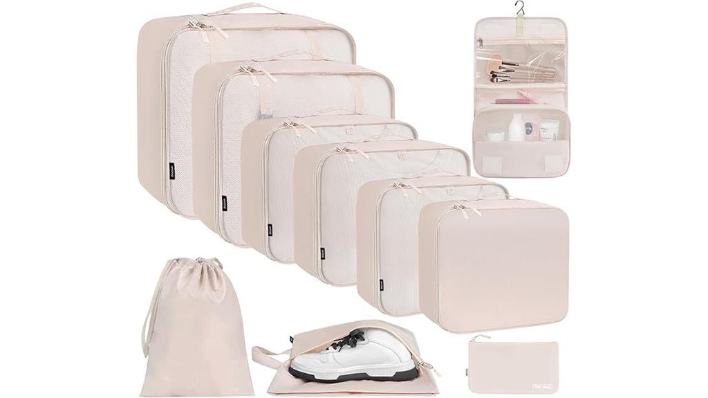 travel packing cubes set