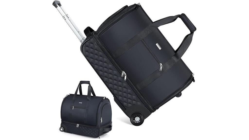 travel ready rolling garment bag