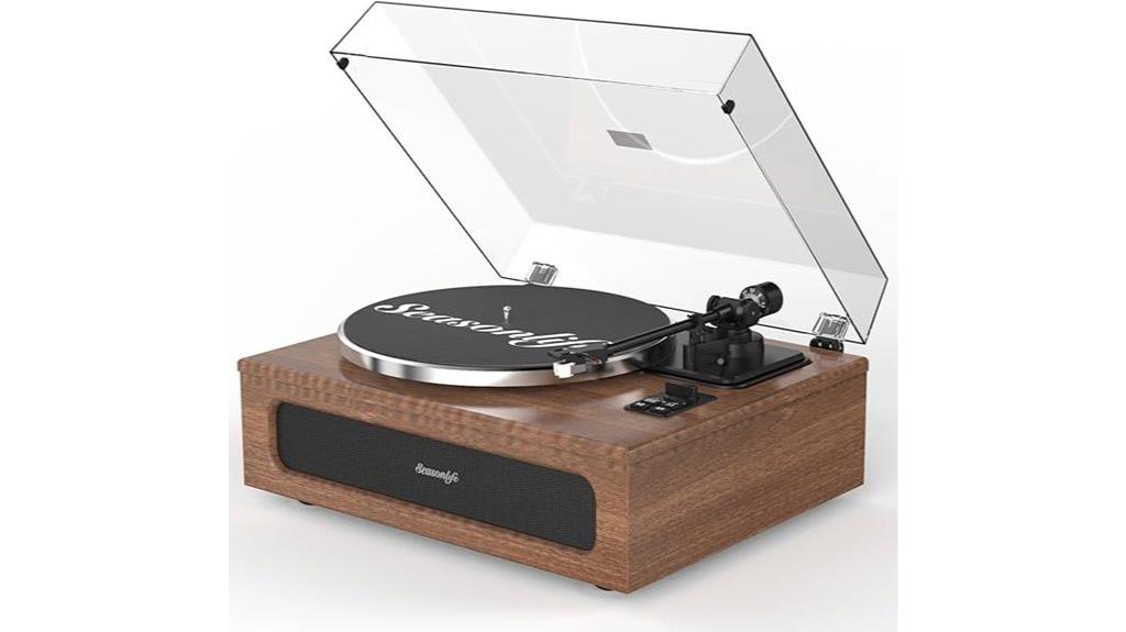 turntable with built in speakers