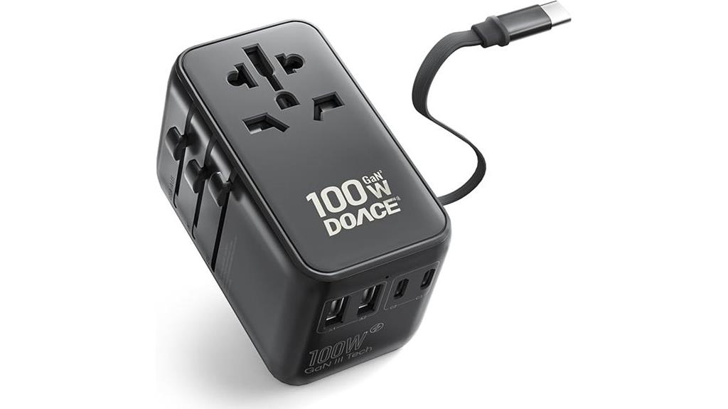universal travel adapter with usb