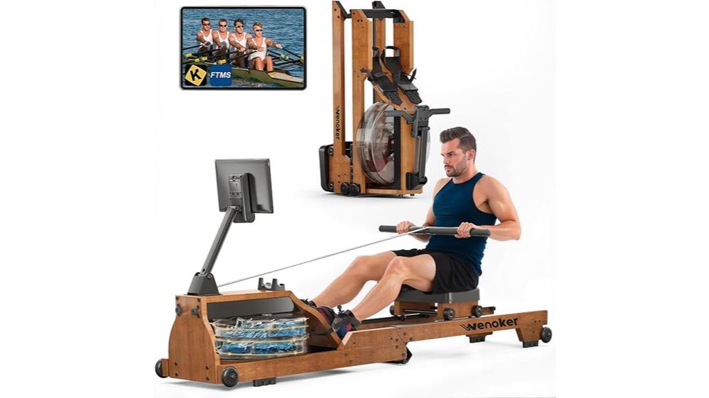 water rowing machine features