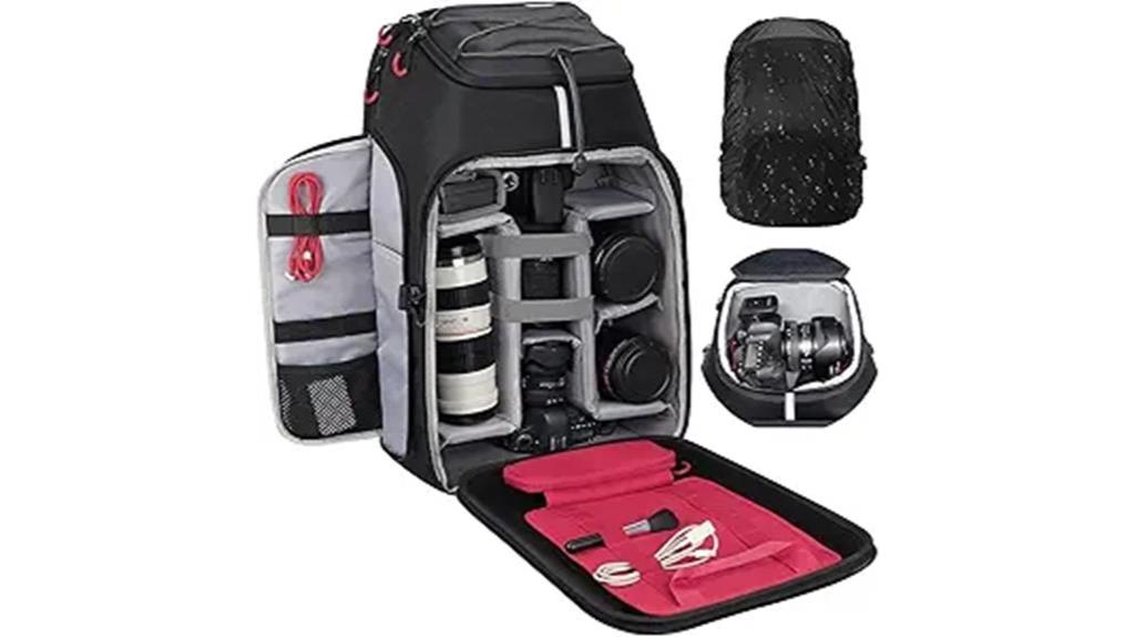 waterproof camera backpack with laptop