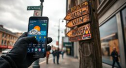 weather forecasts and signs