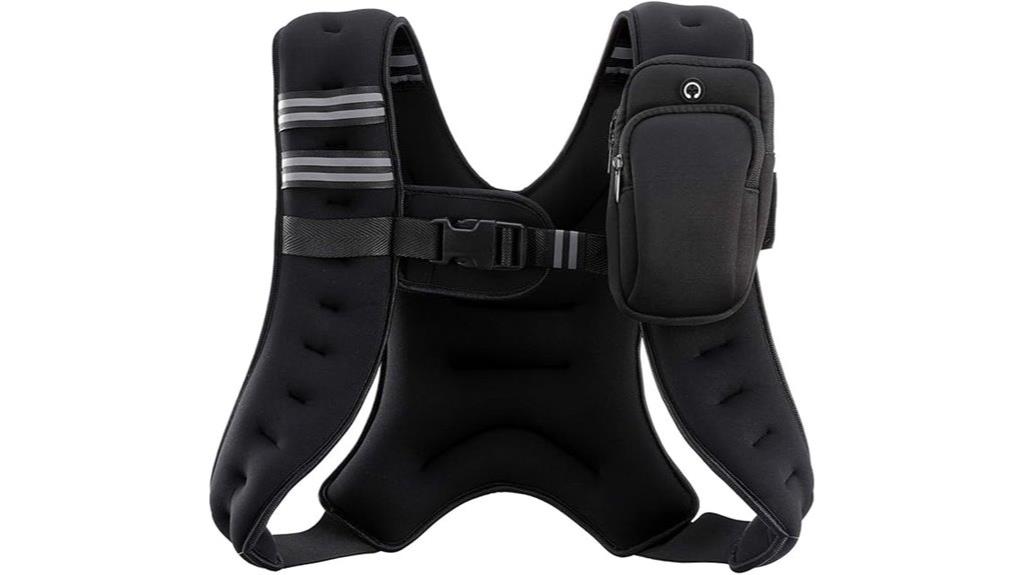 weighted vest with reflectivity