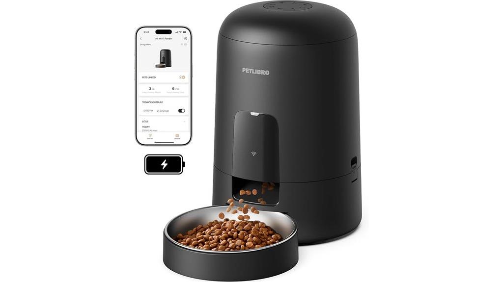 wi fi rechargeable cat feeder