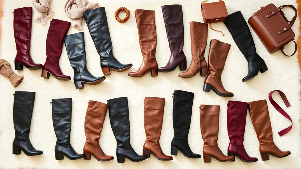 wide calf knee high boots