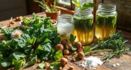 wild greens and roots fermentation