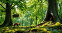 wildlife nesting and dens