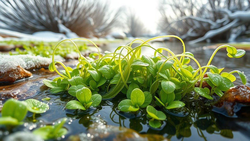 winter watercress frost protection