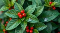 wintergreen leaves and berries