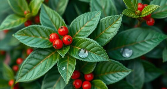 wintergreen leaves and berries