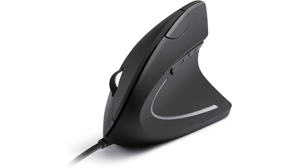 wired vertical ergonomic mouse
