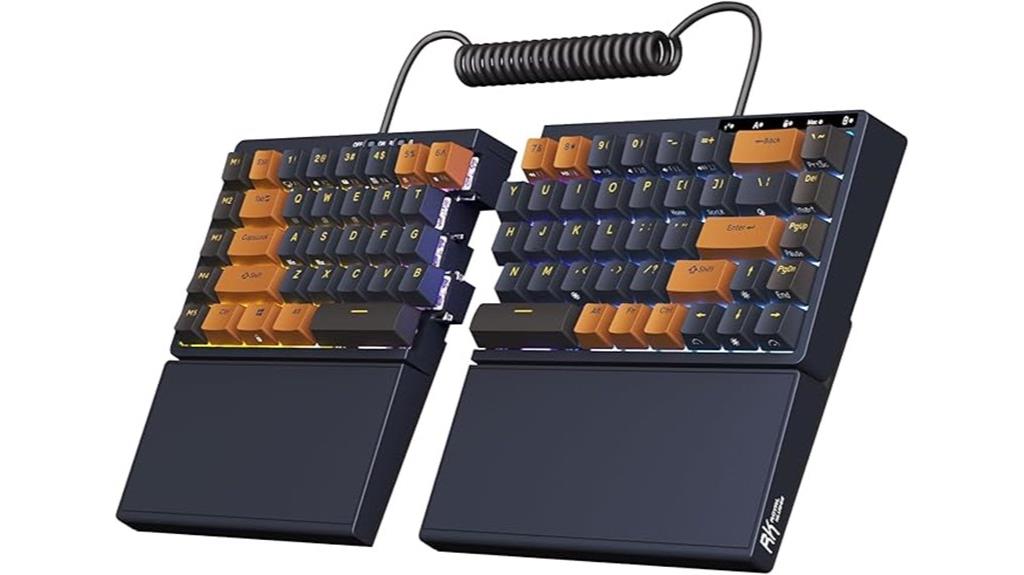 wireless ergonomic gaming keyboard