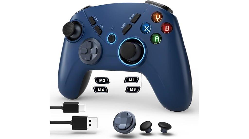 wireless gaming controller with shock