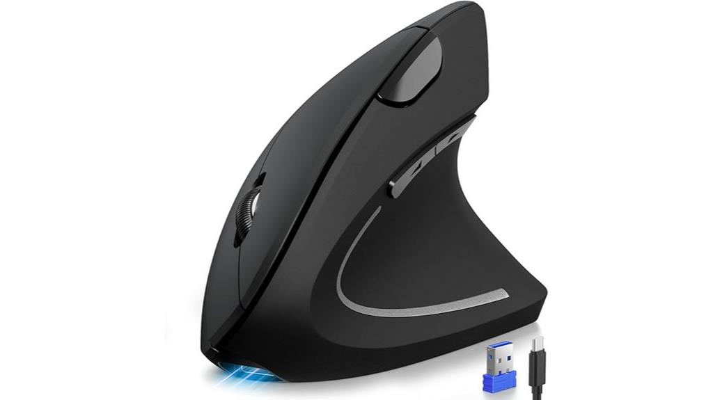 wireless vertical mouse right handed