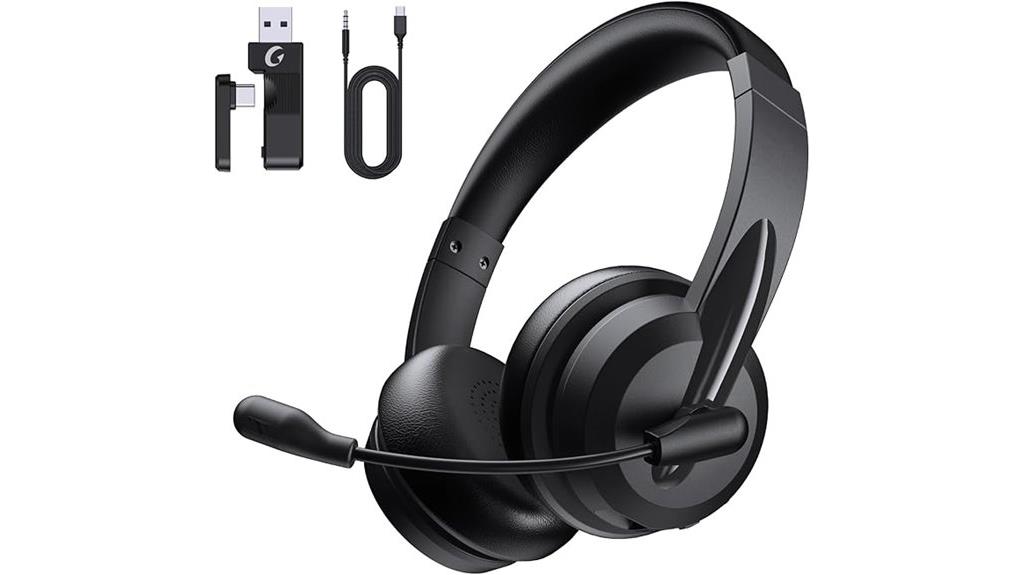 wireless work headset mic