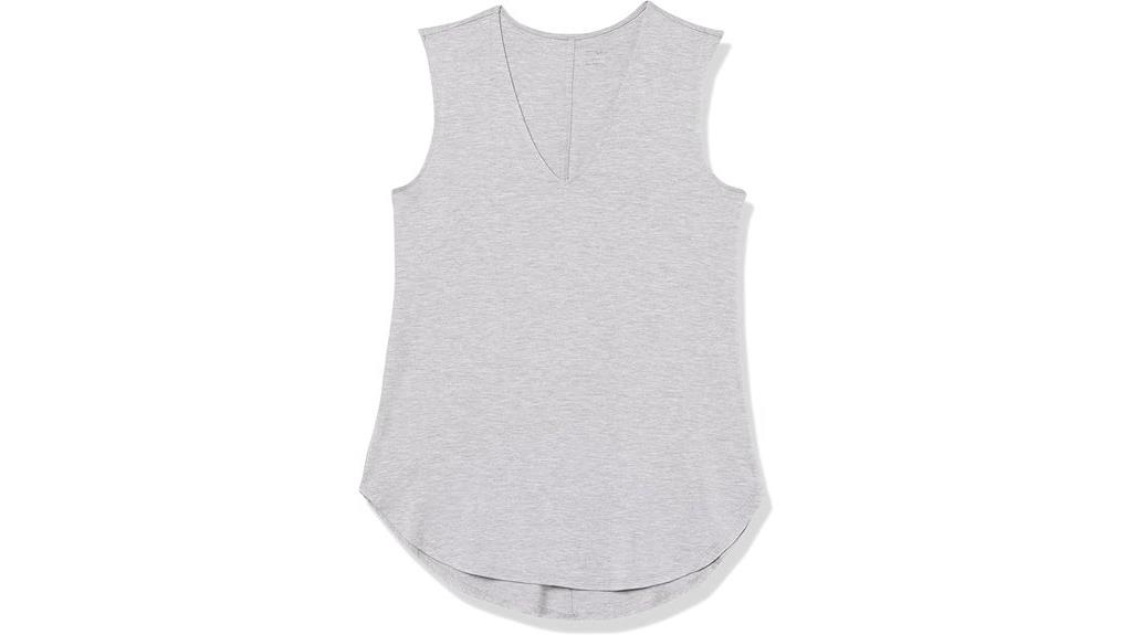 women s jersey v neck top