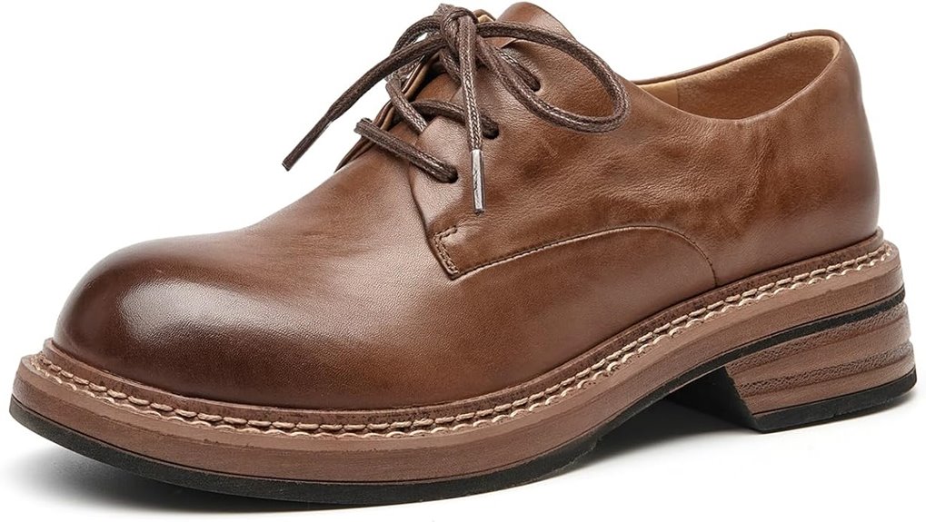 women s leather oxford shoes
