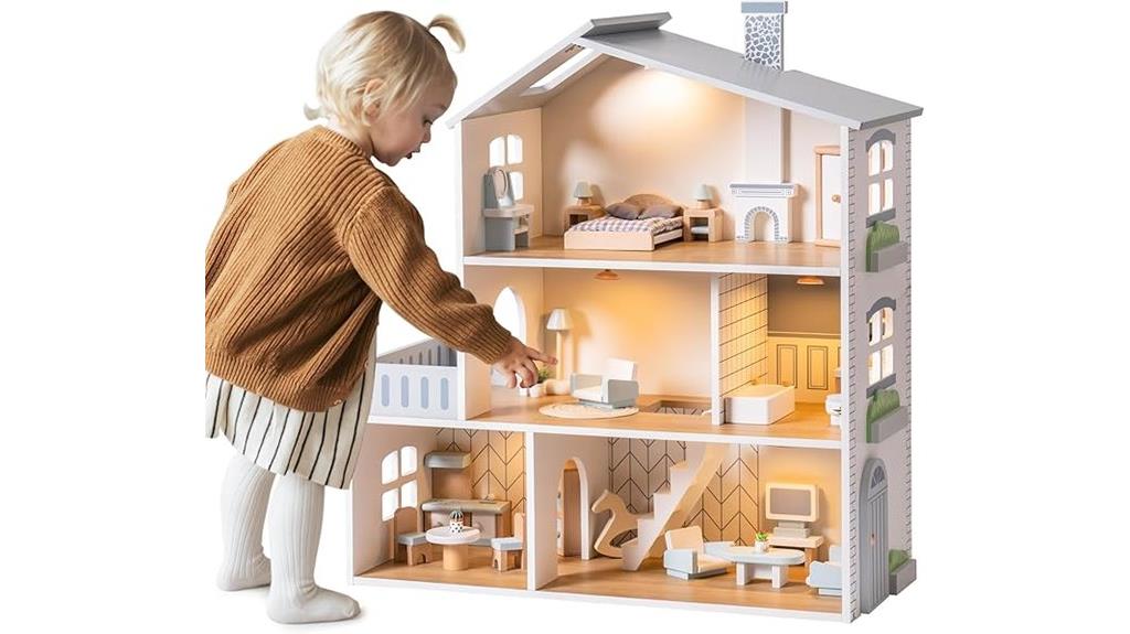 wooden kids dollhouse furniture