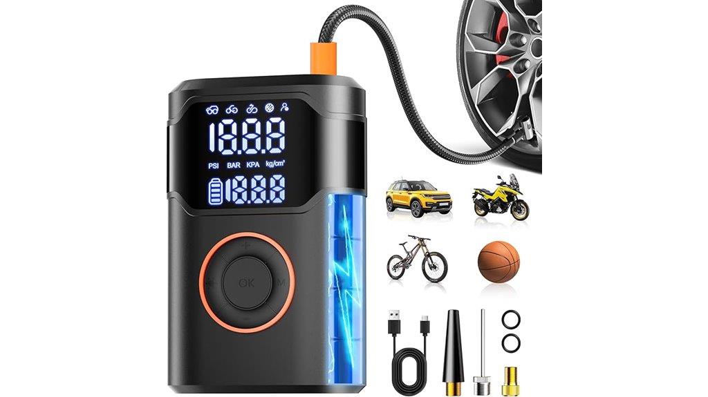 digital led tire inflator