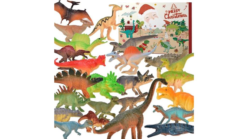 dinosaur themed 2025 advent calendar