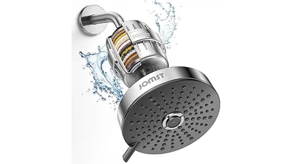 filtered pressure boost shower