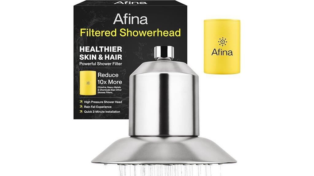 filtered shower head hard water solution