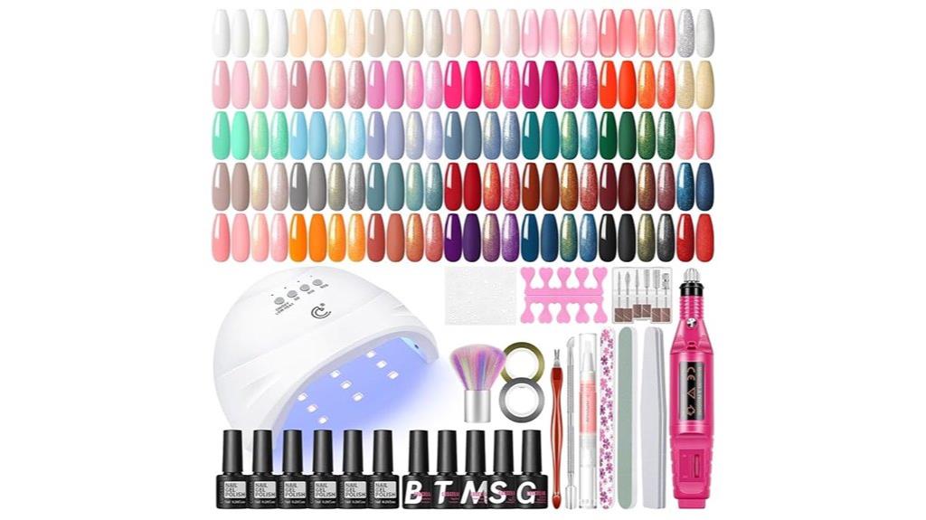 gel nail kit with uv light