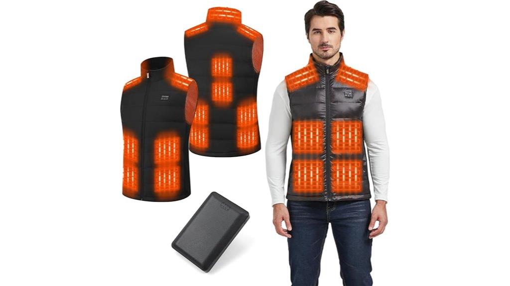 heated unisex battery vest