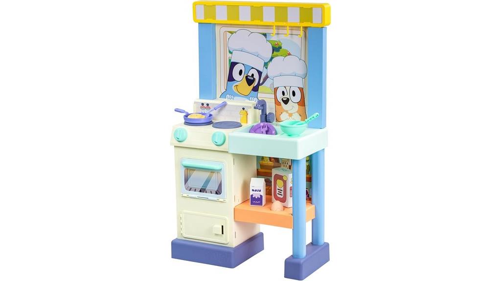 kids bluey cooking playset