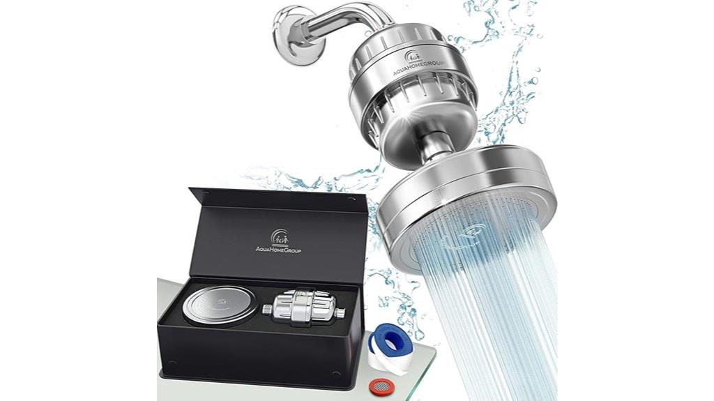 luxury filtered shower set